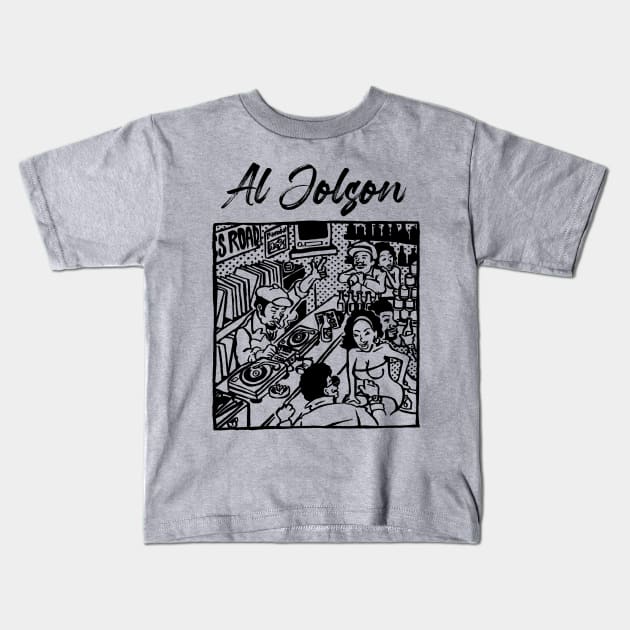 al jonson ll vinyl store Kids T-Shirt by sumurbatu